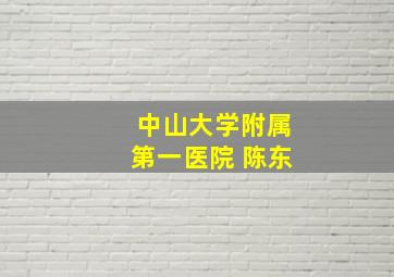 中山大学附属第一医院 陈东